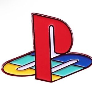 PS1 Logo Enamel Pin Retro Electronic Game Console Gamer's Nostalgia Enamel Pin
